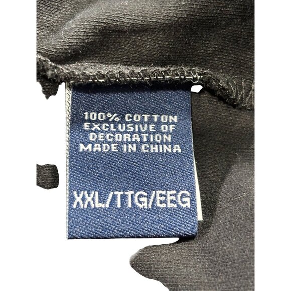 Chaps Mens Black Cotton Polo Shirt XXL Classic Fit - Picture 11 of 11